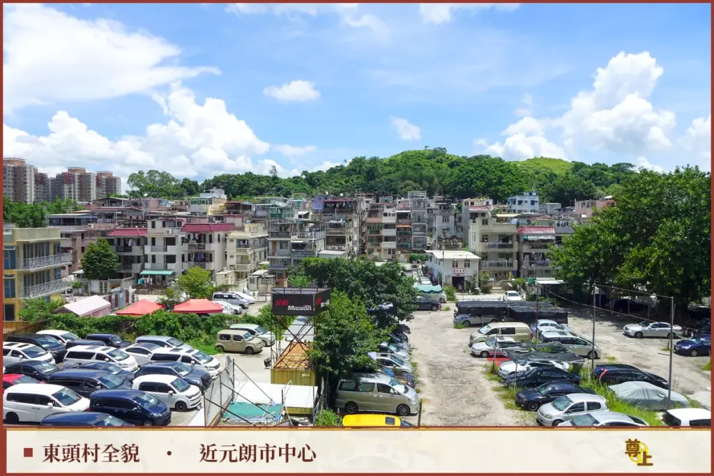 元朗東頭村屋介紹|貼近元朗市中心,生活最方便的村屋之選 2 元朗東頭村村屋全貌近元朗市中心